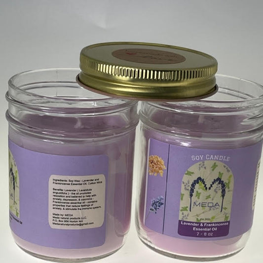 Lavender and frankincense candles